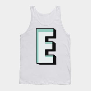 Letter E Name Gift Tank Top